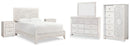 Paxberry White Panel Bedroom Set