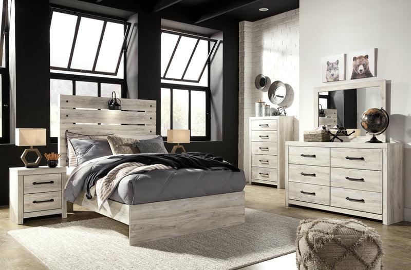 Cambeck Panel Bed with 2 Storage Drawers