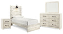Cambeck Beige Panel Bedroom Set with Storage