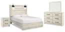 Cambeck Beige Panel Bedroom Set with Storage