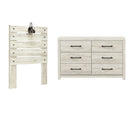 Cambeck Beige Panel Bedroom Set with Storage