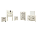 Cambeck Beige Panel Bedroom Set with Storage