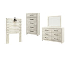 Cambeck Beige Panel Bedroom Set with Storage