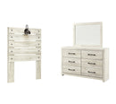 Cambeck Beige Panel Bedroom Set with Storage