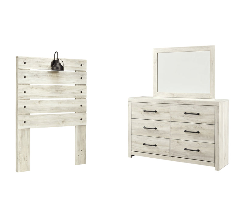 Cambeck Beige Panel Bedroom Set with Storage