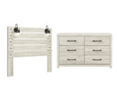 Cambeck Beige Panel Bedroom Set with Storage