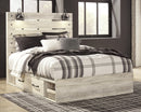 Cambeck Beige Panel Bedroom Set with Storage