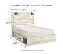 Cambeck Beige Panel Bedroom Set with Storage