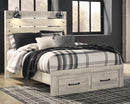 Cambeck Beige Panel Bedroom Set with Storage
