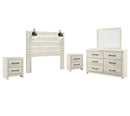 Cambeck Beige Panel Bedroom Set with Storage