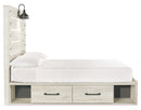 Cambeck Panel Bed with 2 Storage Drawers