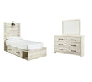 Cambeck Beige Panel Bedroom Set with Storage