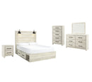Cambeck Beige Panel Bedroom Set with Storage