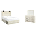 Cambeck Beige Panel Bedroom Set with Storage