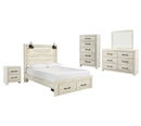 Cambeck Beige Panel Bedroom Set with Storage