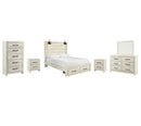 Cambeck Beige Panel Bedroom Set with Storage