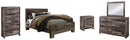 Derekson Brown Panel Bedroom Set with Storage