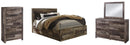 Derekson Brown Panel Bedroom Set with Storage
