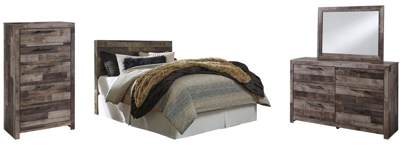 Derekson Brown Panel Bedroom Set with Storage