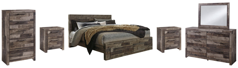 Derekson Grey Panel Bedroom Set