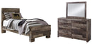 Derekson Brown Panel Bedroom Set with Storage