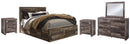 Derekson Brown Panel Bedroom Set with Storage
