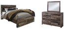 Derekson Brown Panel Bedroom Set with Storage
