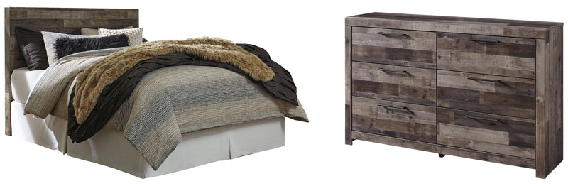 Derekson Brown Panel Bedroom Set with Storage