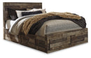Derekson Brown Panel Bedroom Set with Storage