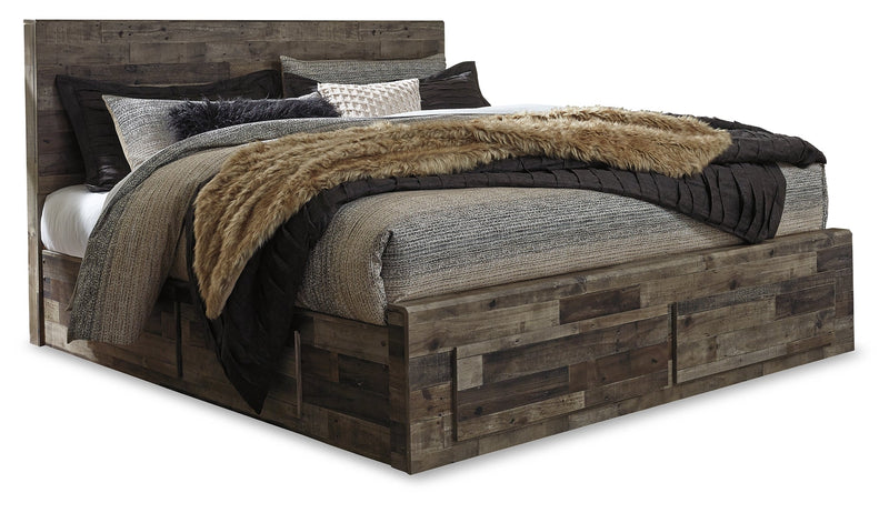 Derekson Panel Bed with Storage Drawers
