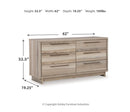 Hasbrick Queen Panel Bed with Mirrored Dresser, Chest and 2 Nightstands