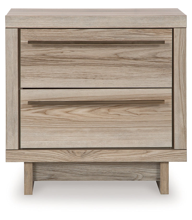 Hasbrick Brown Panel Headboard Bedroom Set