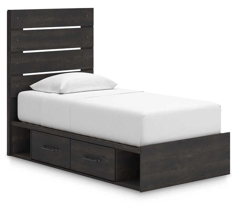 Hollivern Panel Bed with Storage