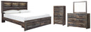 Drystan King Bookcase Bedroom Set