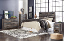 Drystan King Panel Bed with Storage with Mirrored Dresser, Chest and Nightstand