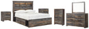Drystan Full Bookcase Bedroom Set