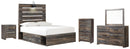 Drystan Full Bookcase Headboard Bed with Dresser