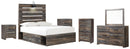 Drystan Full Bookcase Headboard Bed with Dresser