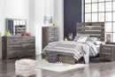 Drystan Full Panel Bed with Mirrored Dresser and 2 Nightstands