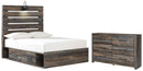 Drystan Full Bookcase Headboard Bed with Dresser