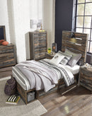 Drystan Full Bookcase Headboard Bed with Dresser