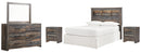 Drystan Full Bookcase Headboard Bed with Dresser