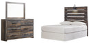 Drystan Full Panel Bed with Mirrored Dresser and 2 Nightstands