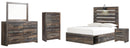 Drystan Full Bookcase Headboard Bed with Dresser