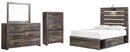 Drystan Full Bookcase Headboard Bed with Dresser