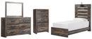 Drystan Twin Panel Bed with Dresser and Nightstand