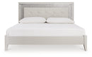 Zyniden King Upholstered Panel Bed