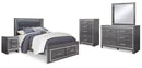 Lodanna Grey Panel Bedroom Set