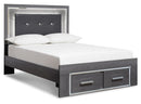 Lodanna Panel Bed with 2 Storage Drawers