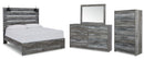 Baystorm Grey Panel Bedroom Set